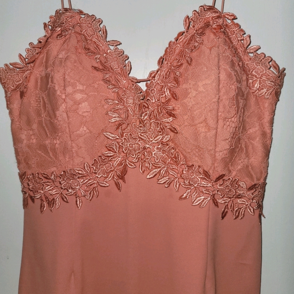 EUC Peach Lace Dress